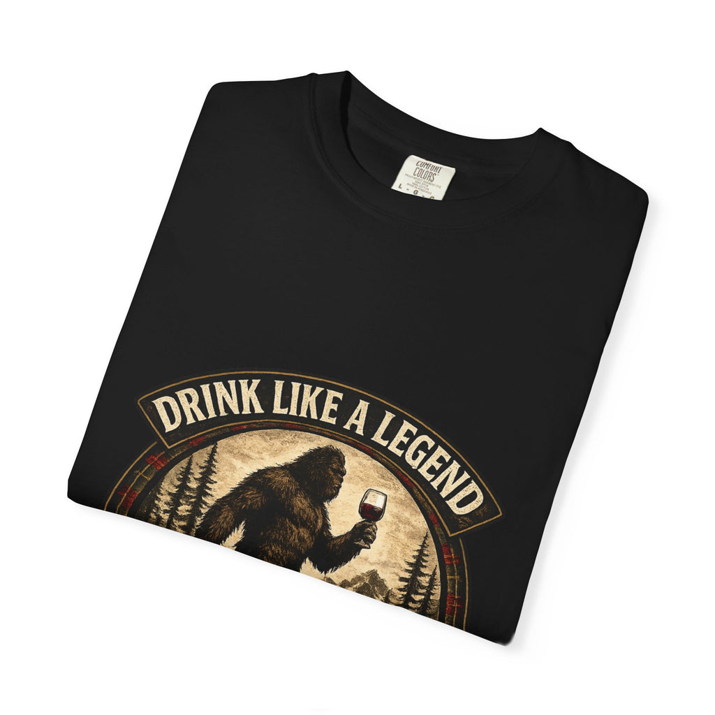 Drink Wine Like a Legend Bigfoot Graphic Tee