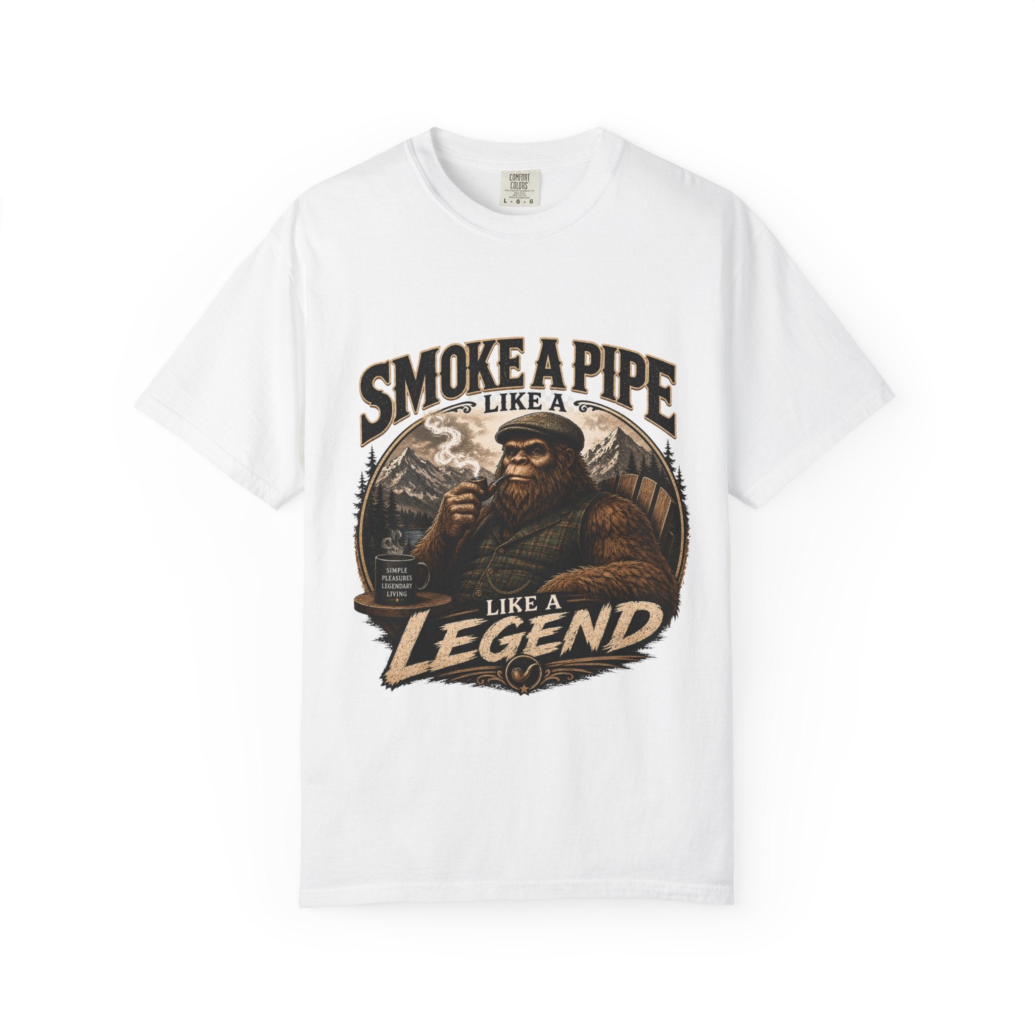 Pipe-Smoking Legend T-Shirt — Smoke a Pipe Like a Legend Vintage Graphic Tee
