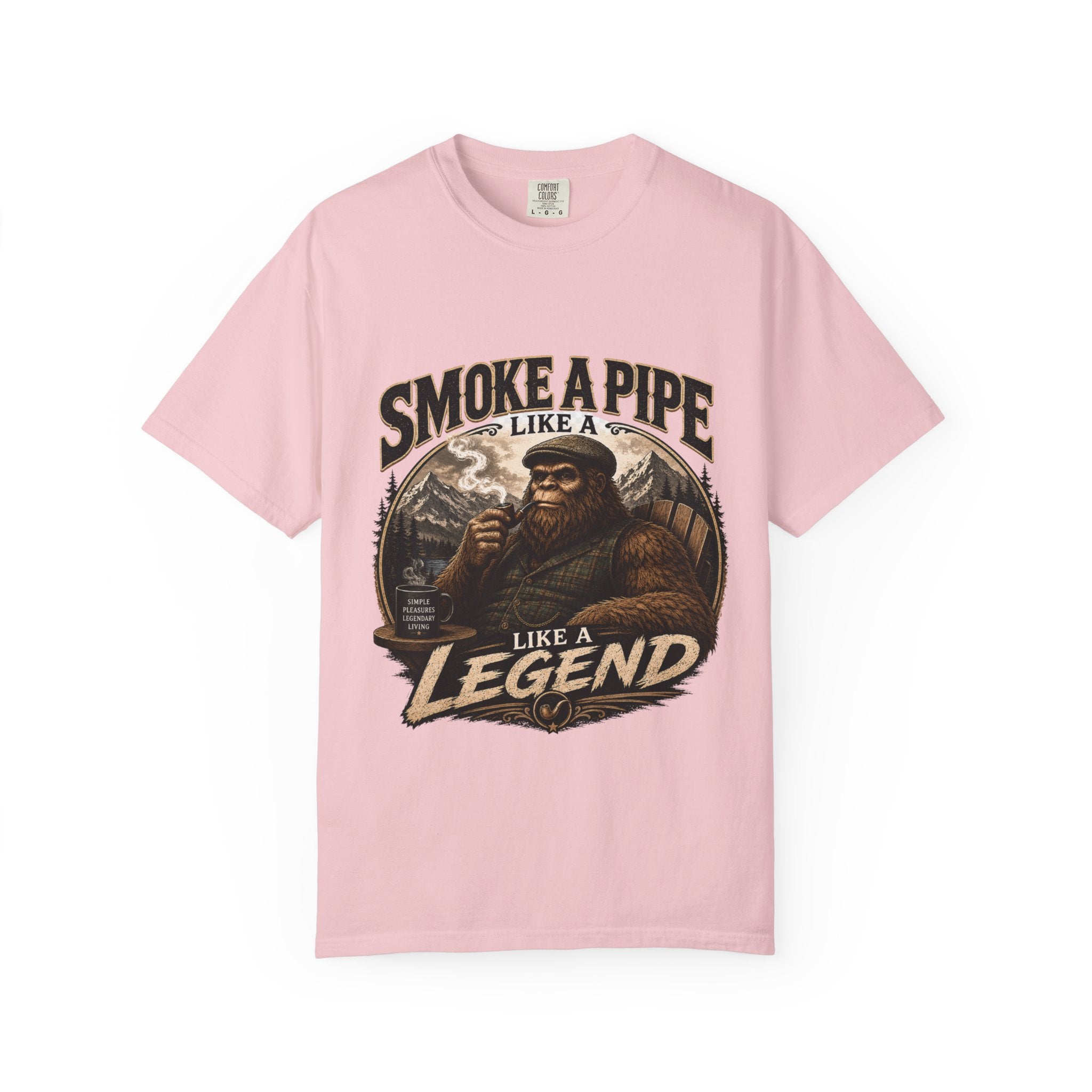Pipe-Smoking Legend T-Shirt — Smoke a Pipe Like a Legend Vintage Graphic Tee