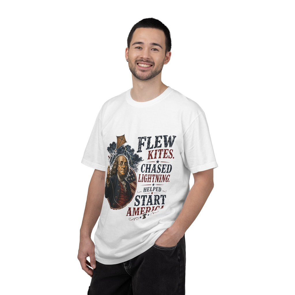 Vintage Benjamin Franklin 'Flew Kites, Chased Lightning' Tee