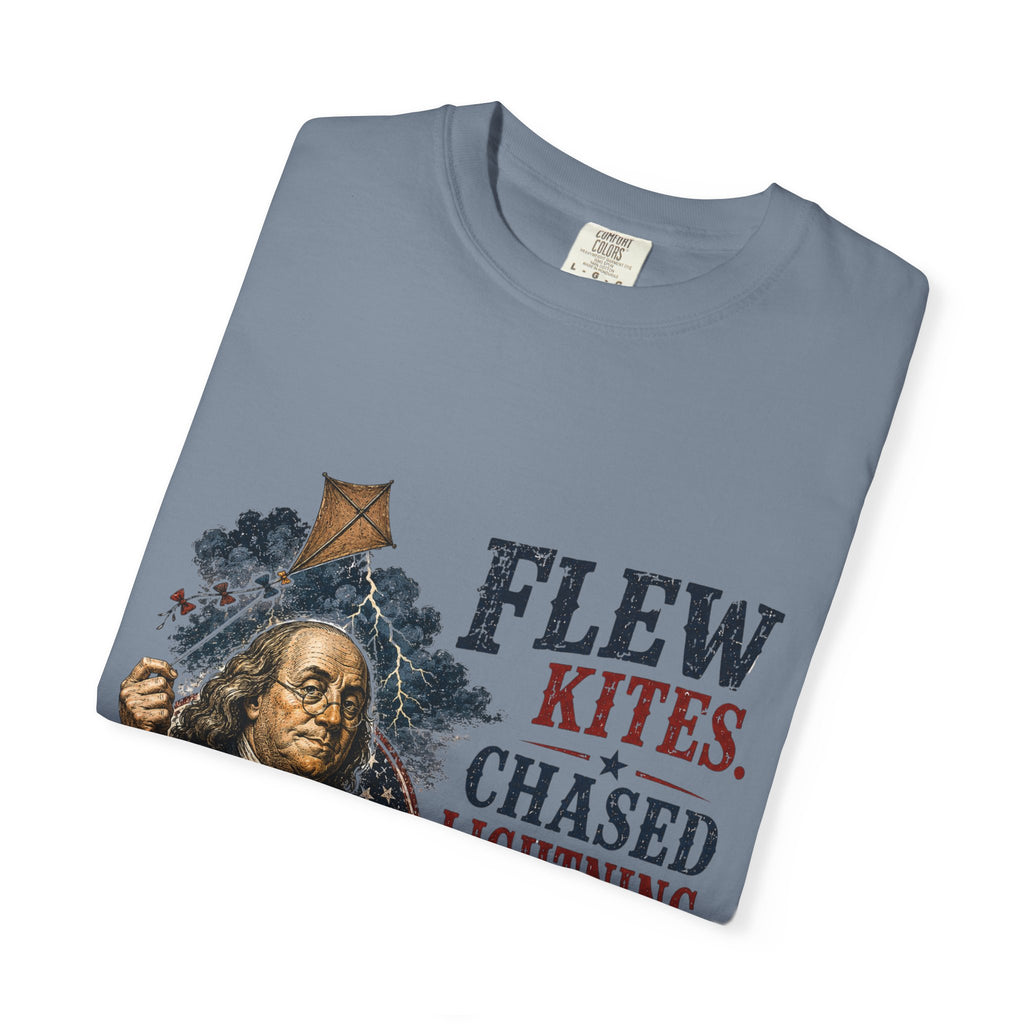 Vintage Benjamin Franklin 'Flew Kites, Chased Lightning' Tee
