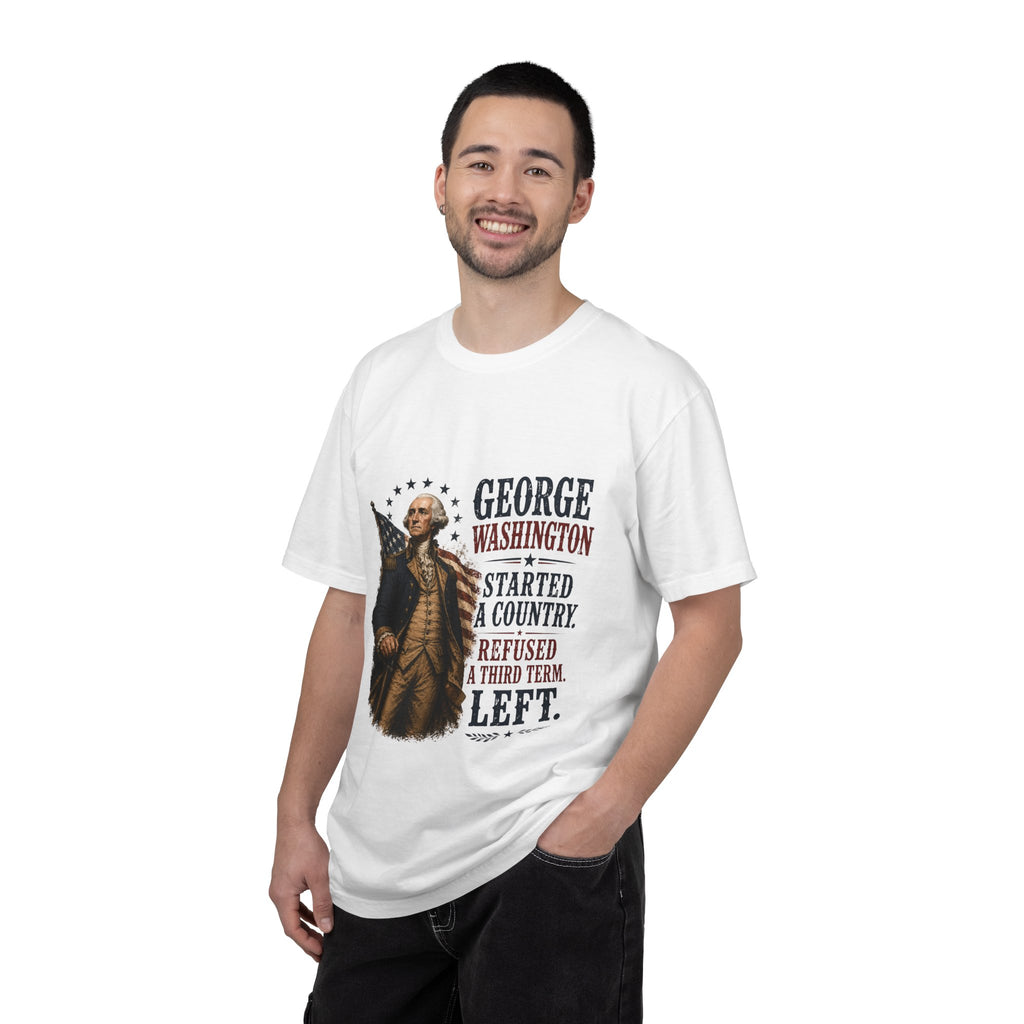 George Washington Patriotic T‑Shirt — “Started a Country, Refused a Third Term”
