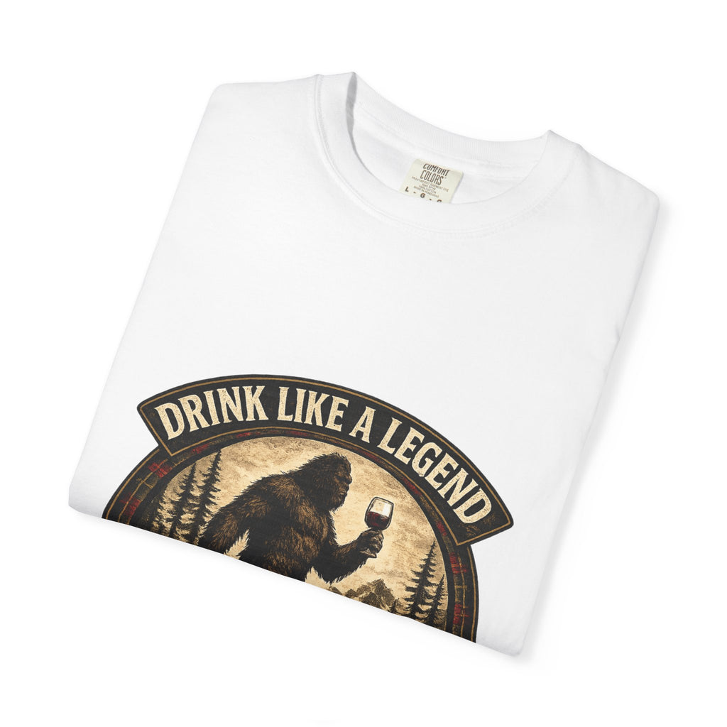 Drink Wine Like a Legend Bigfoot Graphic Tee