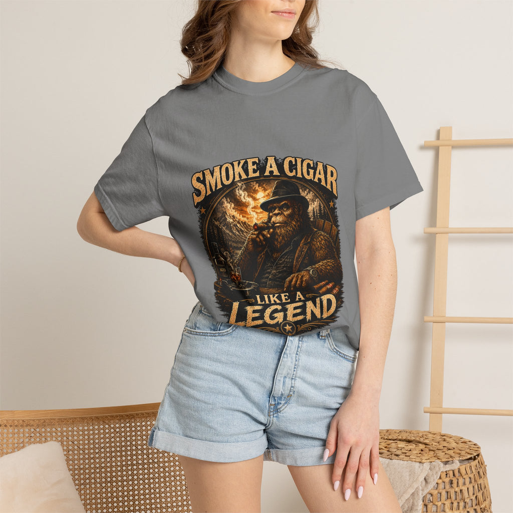 Smoke a Cigar Like a Legend T-Shirt — Vintage Cigar Lover Tee