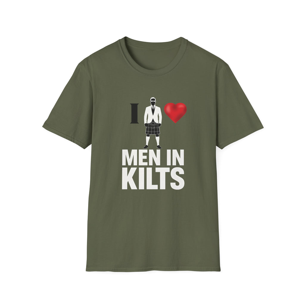 I  Men in Kilts T-Shirt — Scottish Pride Novelty Tee