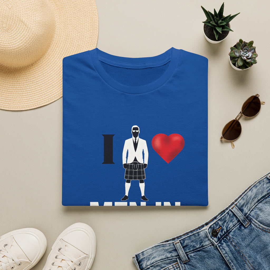 I  Men in Kilts T-Shirt — Scottish Pride Novelty Tee