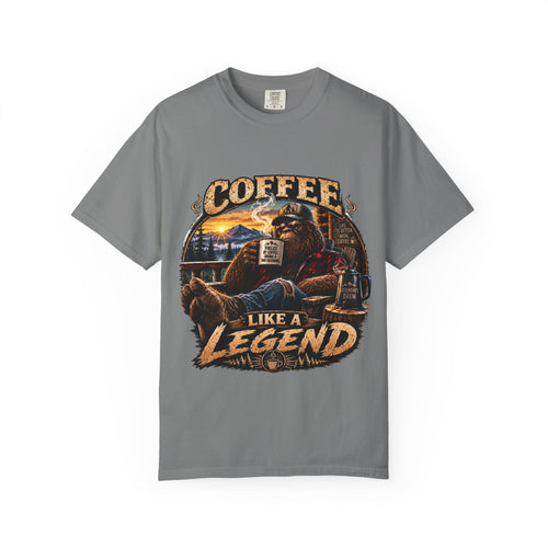 Coffee Like a Legend T-Shirt — Vintage Sasquatch Coffee Graphic Tee