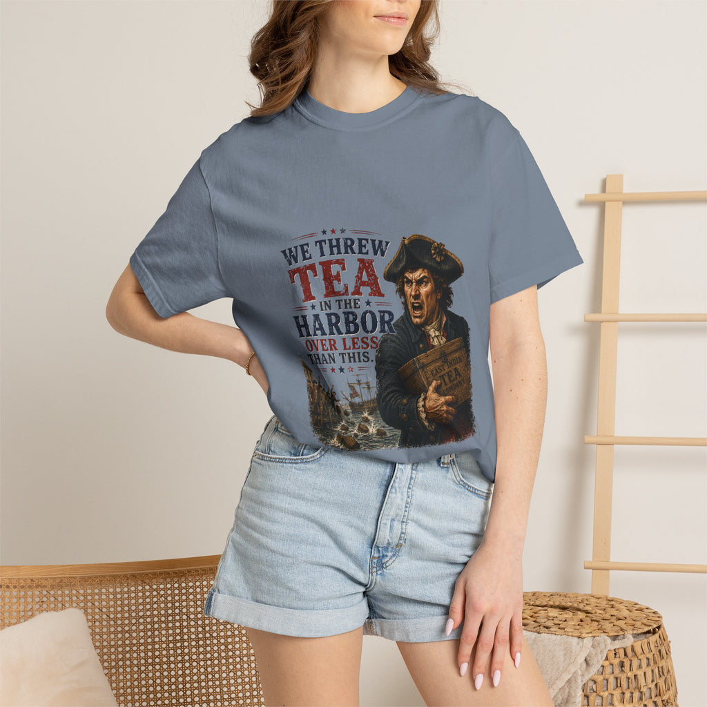 Tea in the Harbor T-Shirt — Vintage Revolutionary Boston Tea Party Graphic Tee