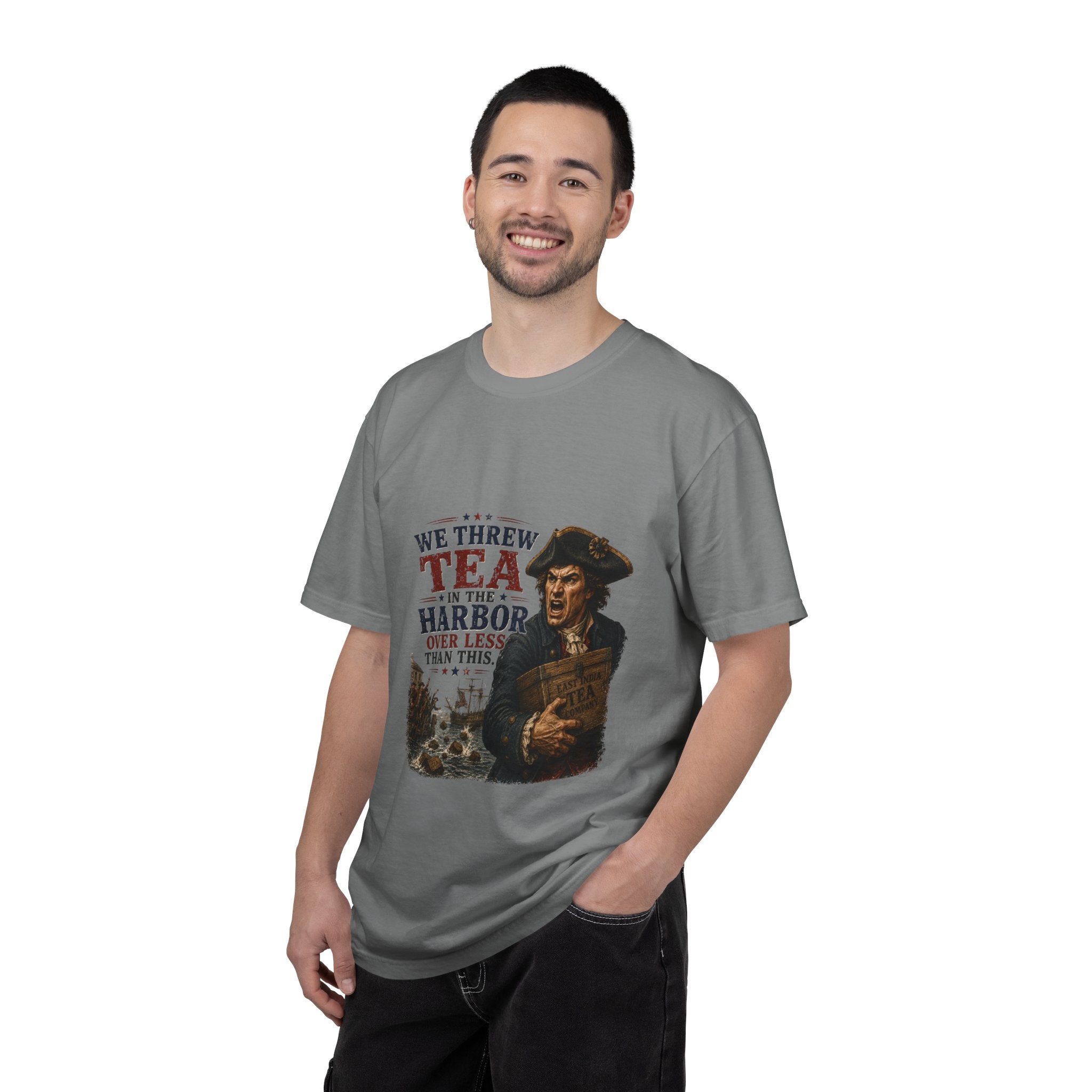 Tea in the Harbor T-Shirt — Vintage Revolutionary Boston Tea Party Graphic Tee