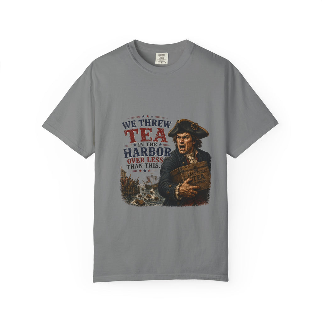 Tea in the Harbor T-Shirt — Vintage Revolutionary Boston Tea Party Graphic Tee
