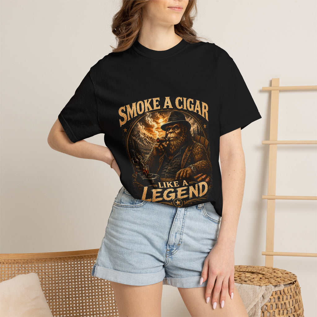 Smoke a Cigar Like a Legend T-Shirt — Vintage Cigar Lover Tee