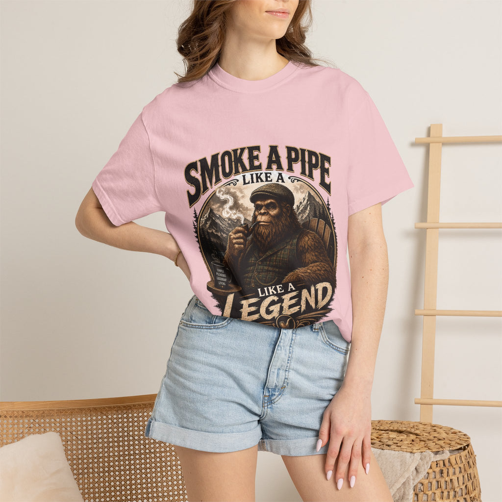 Pipe-Smoking Legend T-Shirt — Smoke a Pipe Like a Legend Vintage Graphic Tee