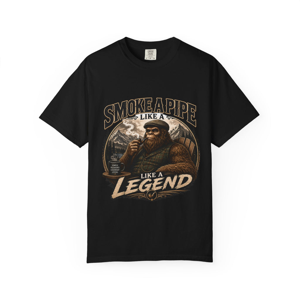 Pipe-Smoking Legend T-Shirt — Smoke a Pipe Like a Legend Vintage Graphic Tee