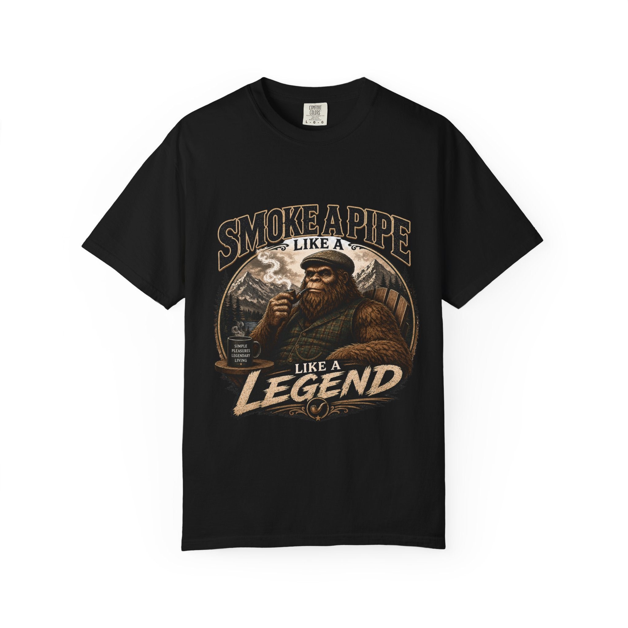 Pipe-Smoking Legend T-Shirt — Smoke a Pipe Like a Legend Vintage Graphic Tee