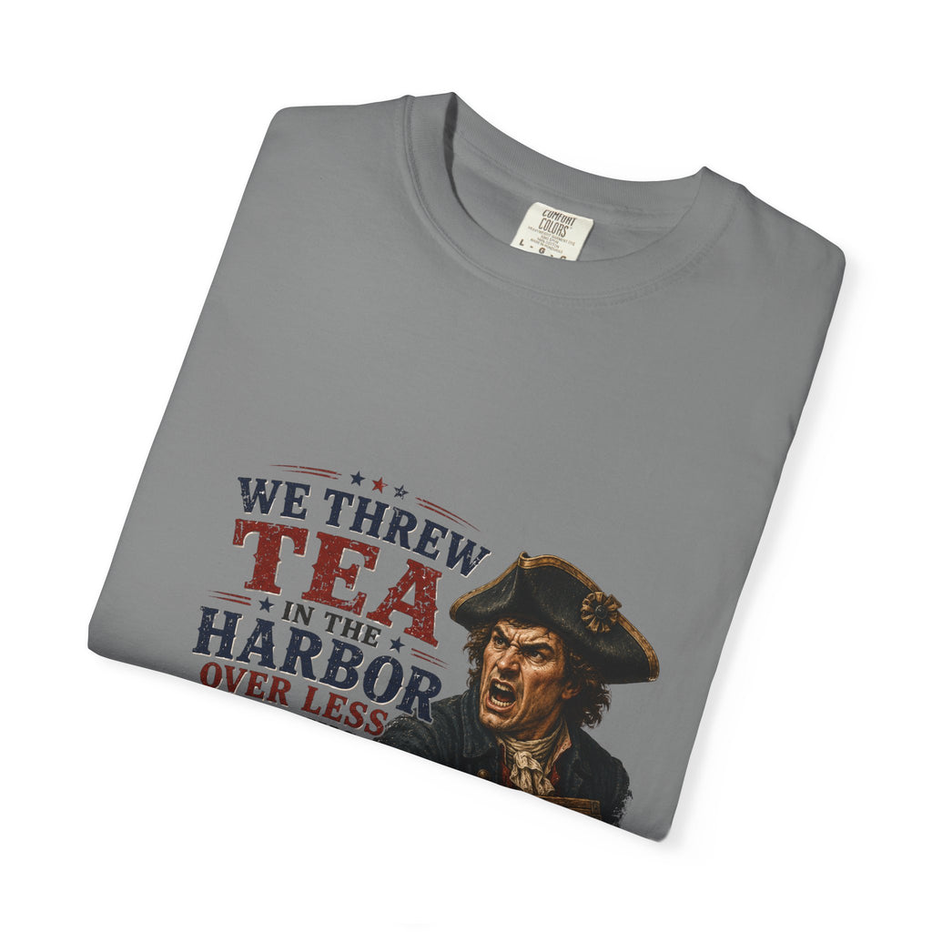 Tea in the Harbor T-Shirt — Vintage Revolutionary Boston Tea Party Graphic Tee