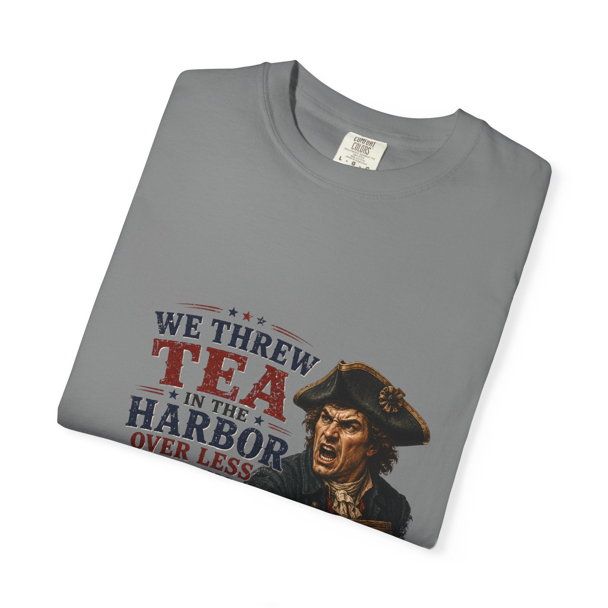 Tea in the Harbor T-Shirt — Vintage Revolutionary Boston Tea Party Graphic Tee