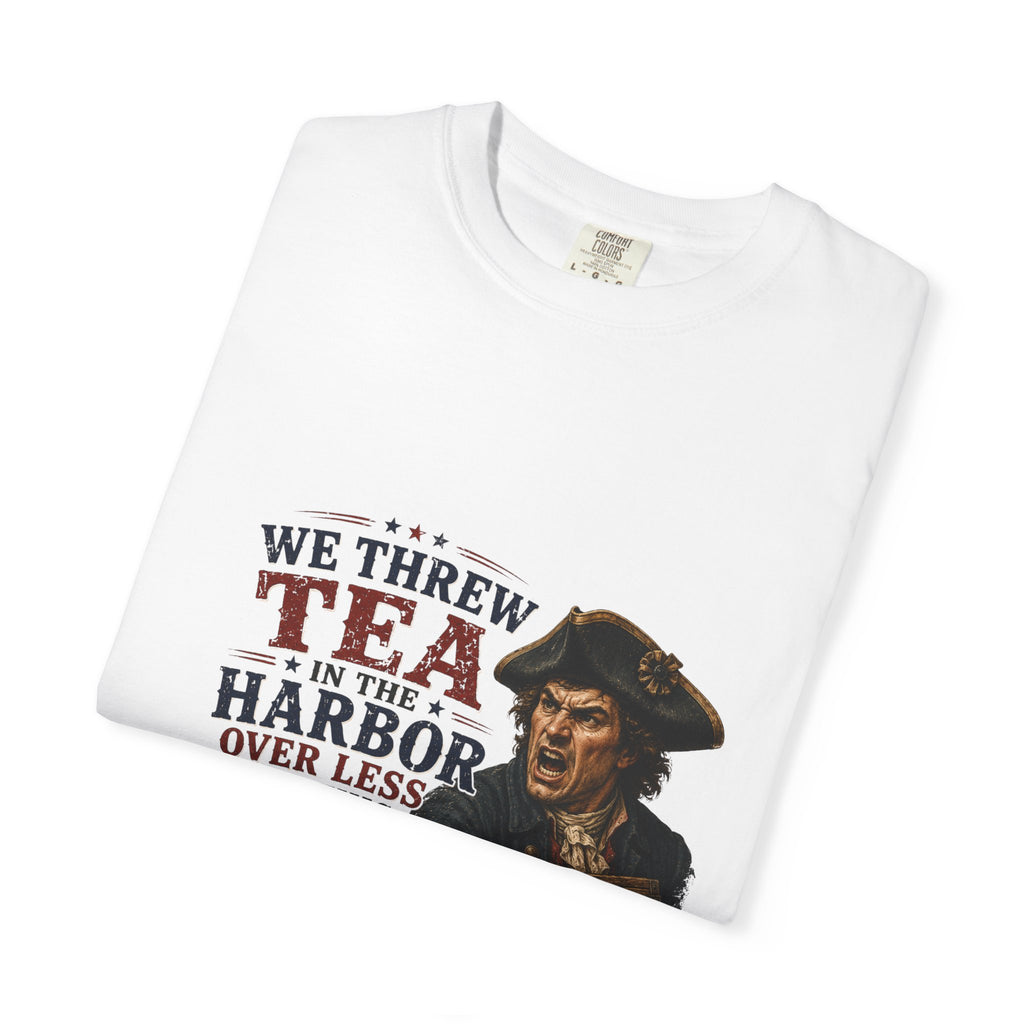 Tea in the Harbor T-Shirt — Vintage Revolutionary Boston Tea Party Graphic Tee