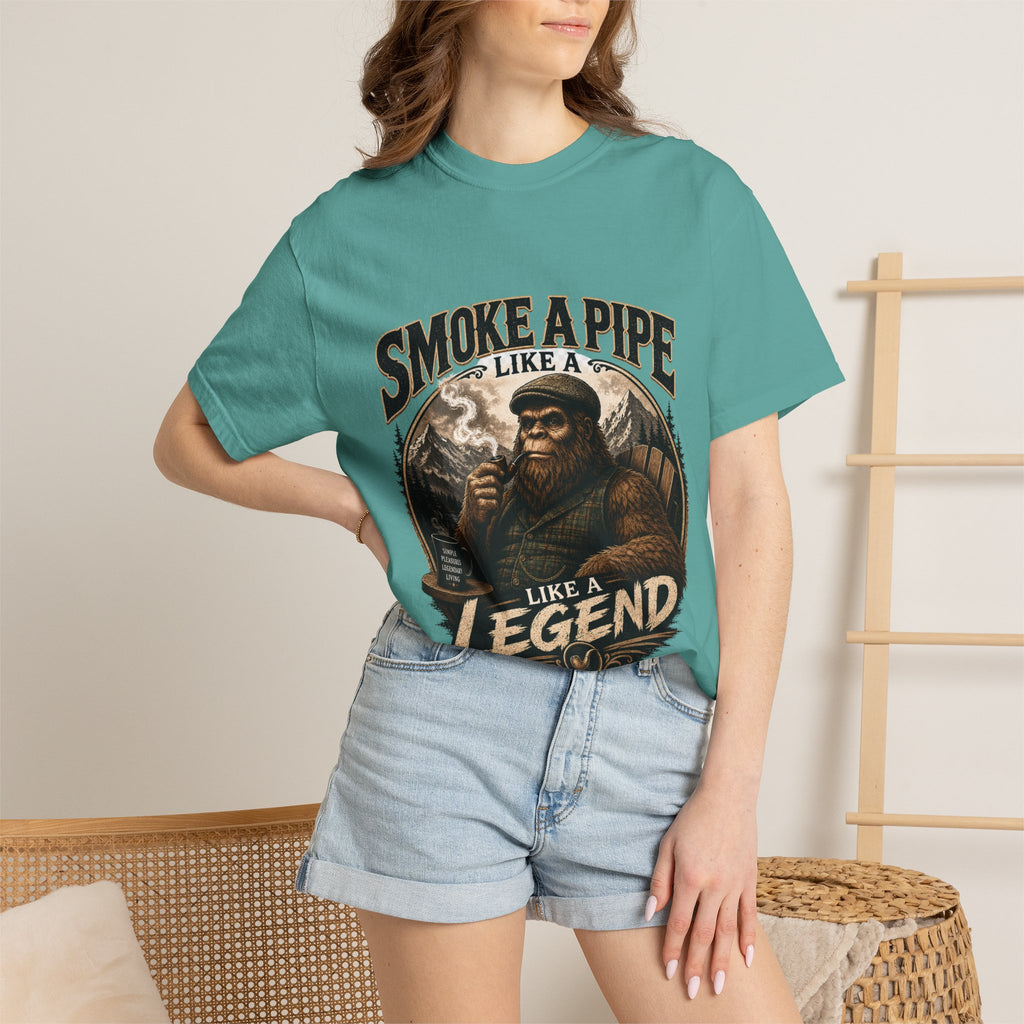 Pipe-Smoking Legend T-Shirt — Smoke a Pipe Like a Legend Vintage Graphic Tee