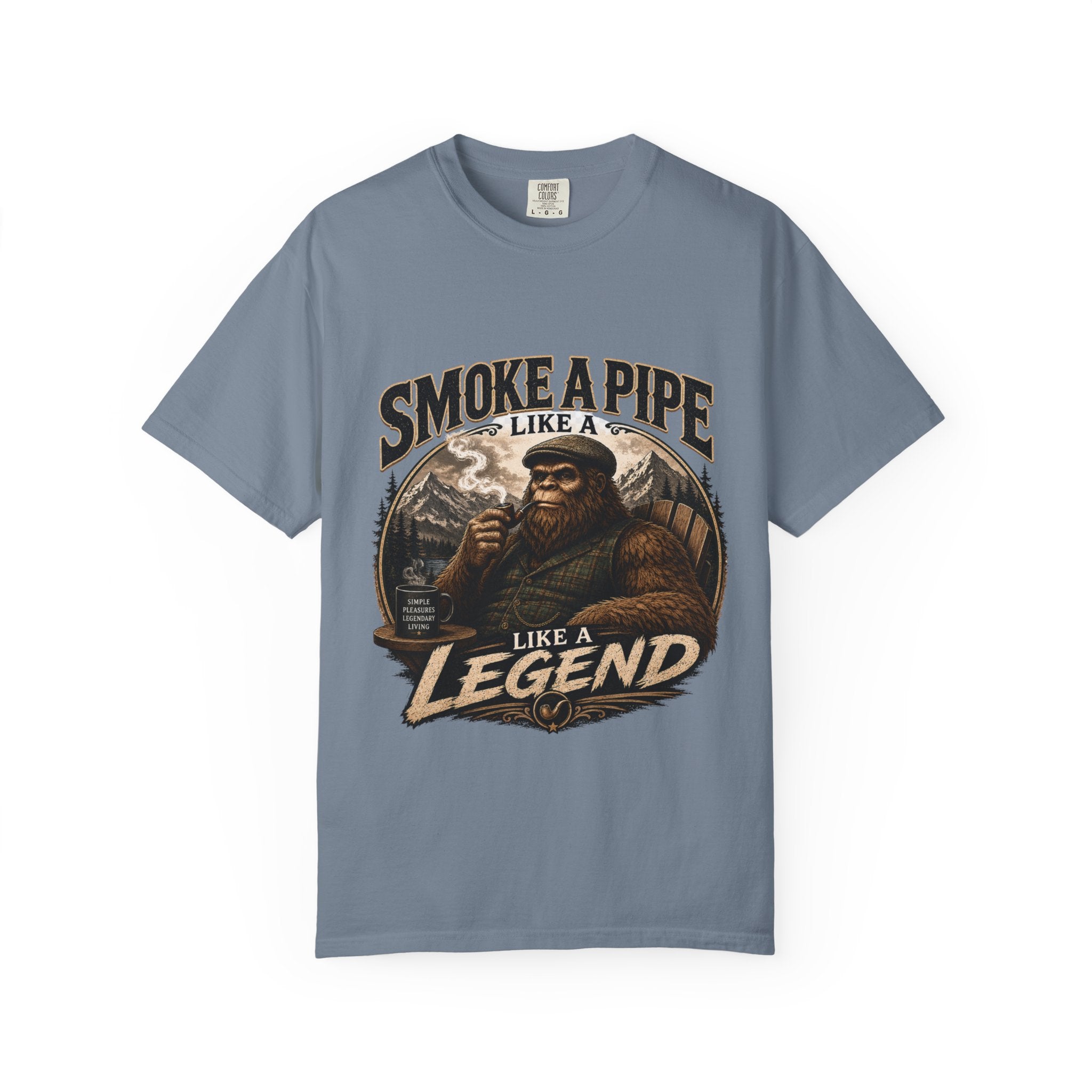 Pipe-Smoking Legend T-Shirt — Smoke a Pipe Like a Legend Vintage Graphic Tee
