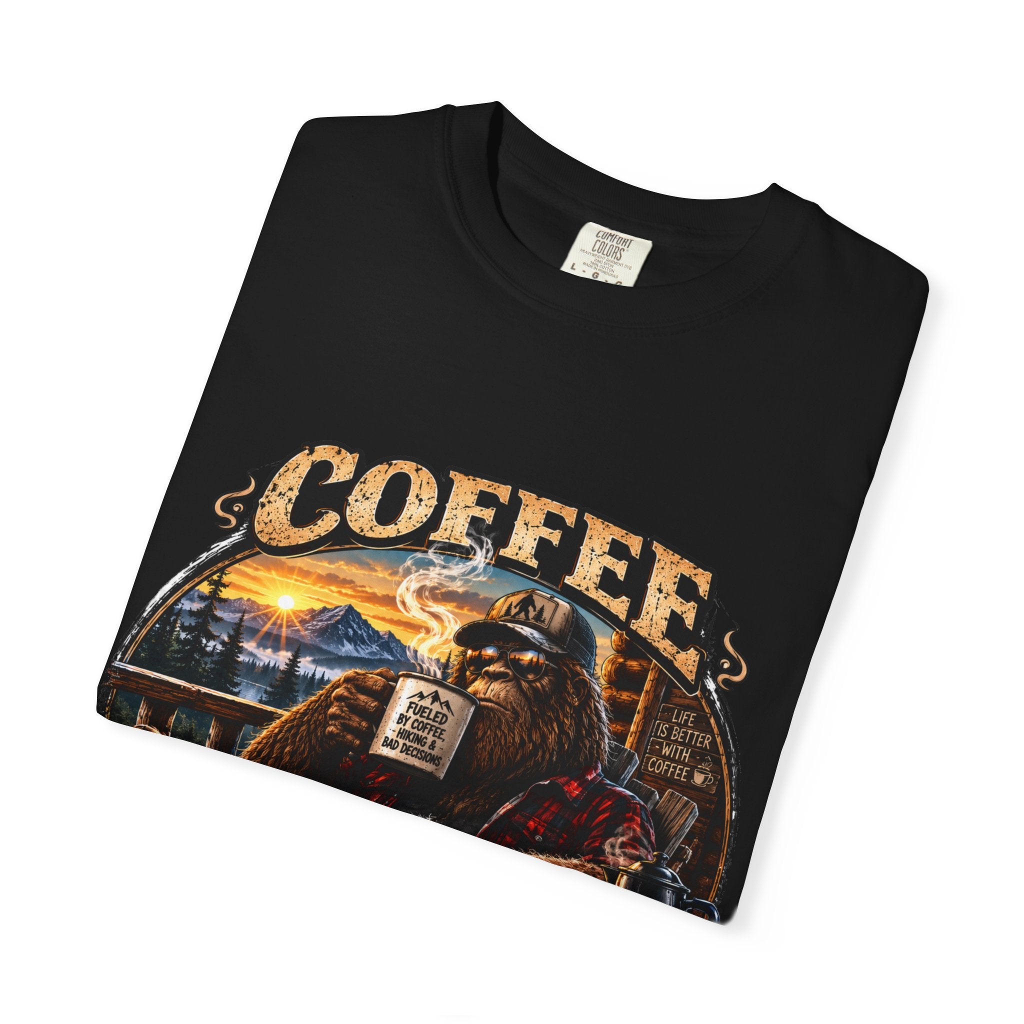 Coffee Like a Legend T-Shirt — Vintage Sasquatch Coffee Graphic Tee
