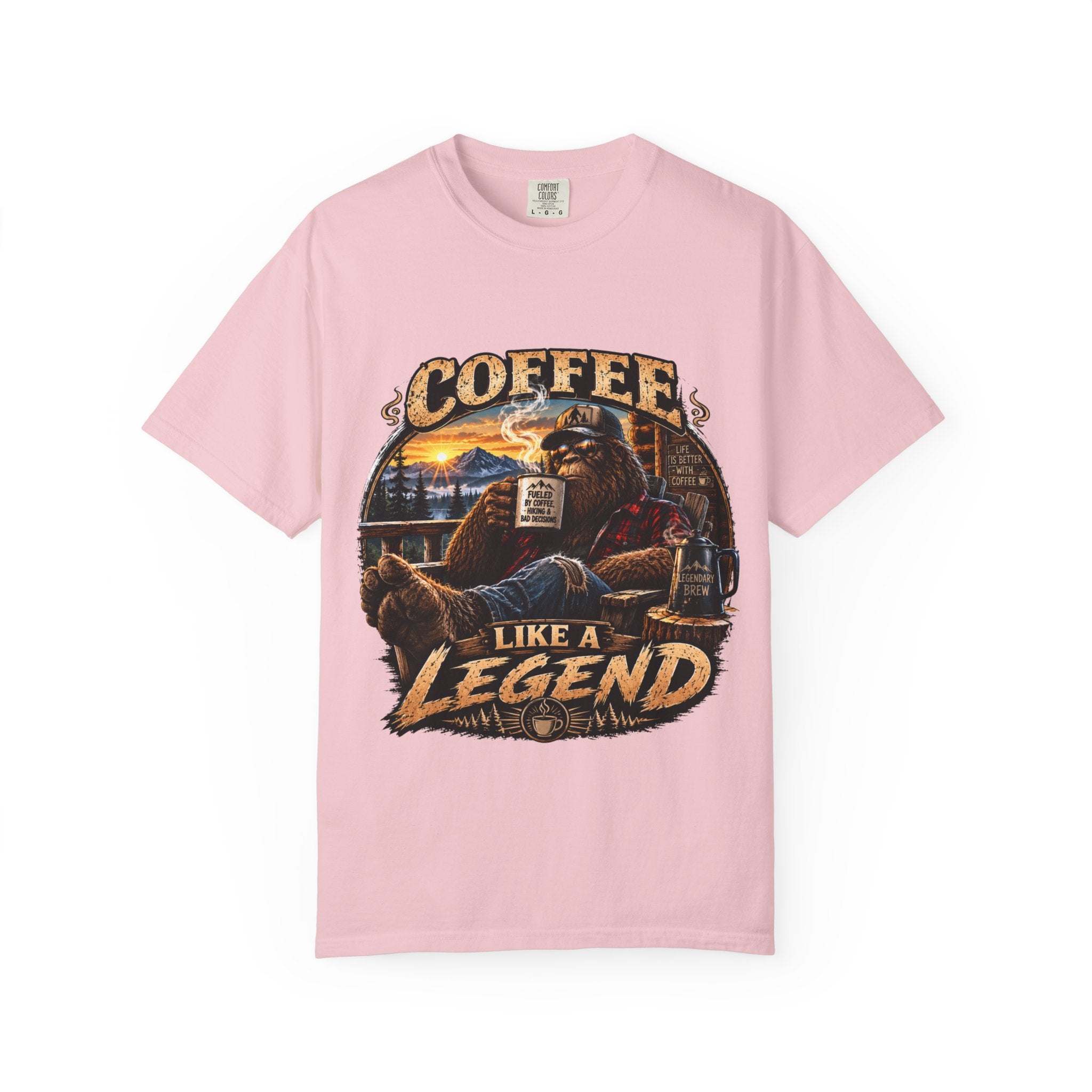 Coffee Like a Legend T-Shirt — Vintage Sasquatch Coffee Graphic Tee