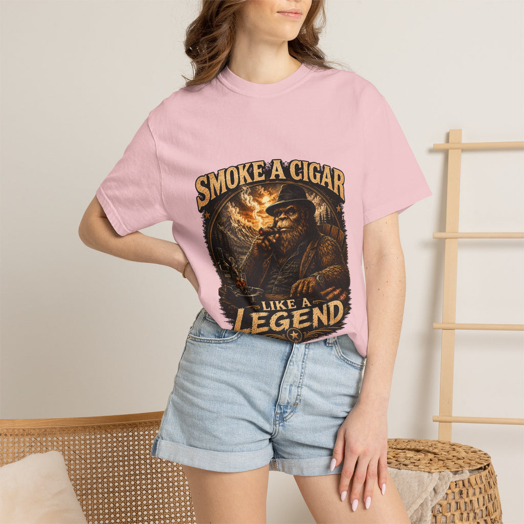 Smoke a Cigar Like a Legend T-Shirt — Vintage Cigar Lover Tee