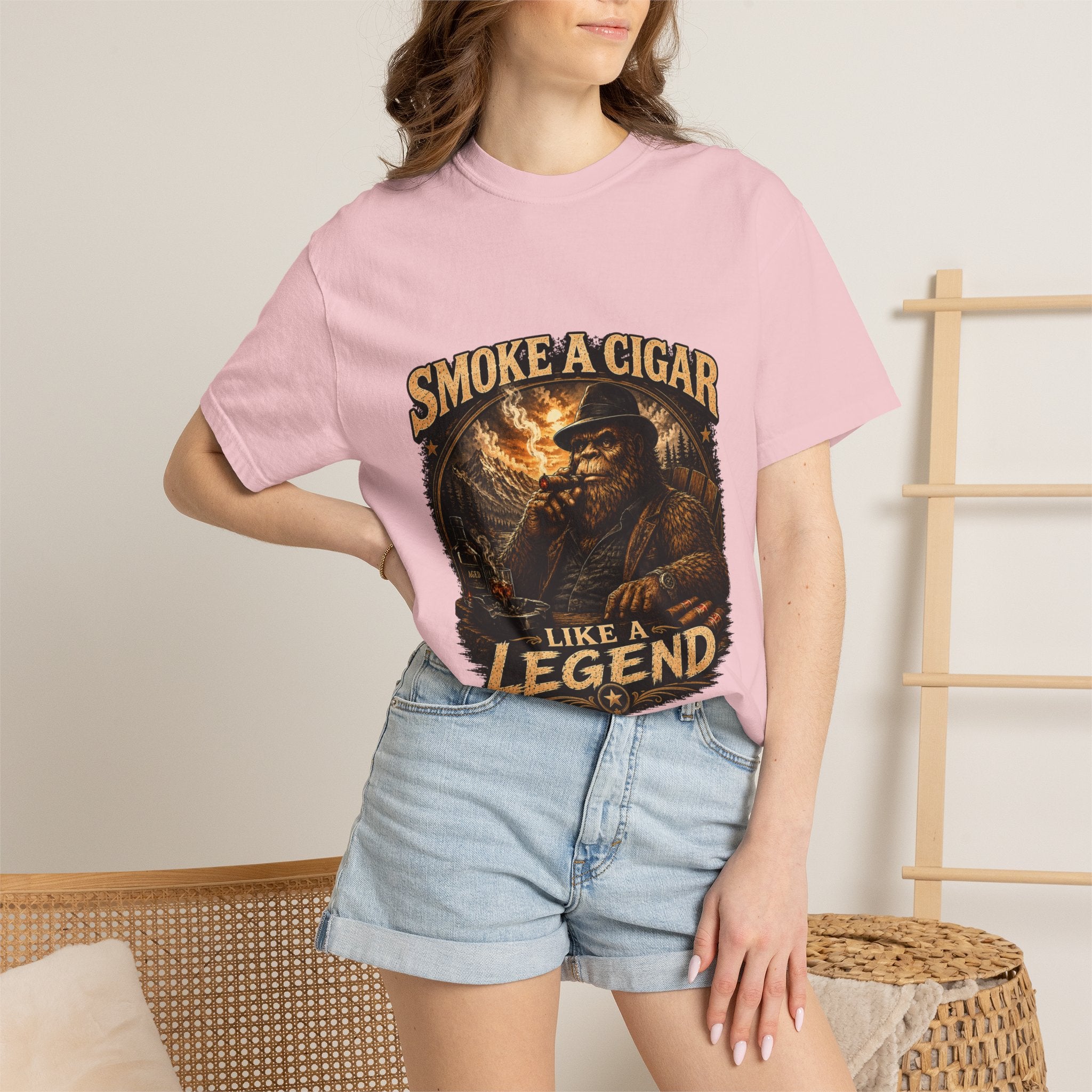 Smoke a Cigar Like a Legend T-Shirt — Vintage Cigar Lover Tee