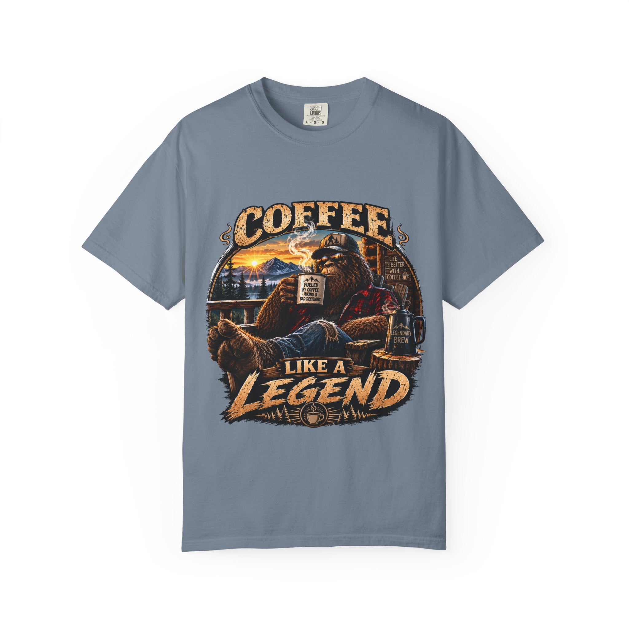 Coffee Like a Legend T-Shirt — Vintage Sasquatch Coffee Graphic Tee
