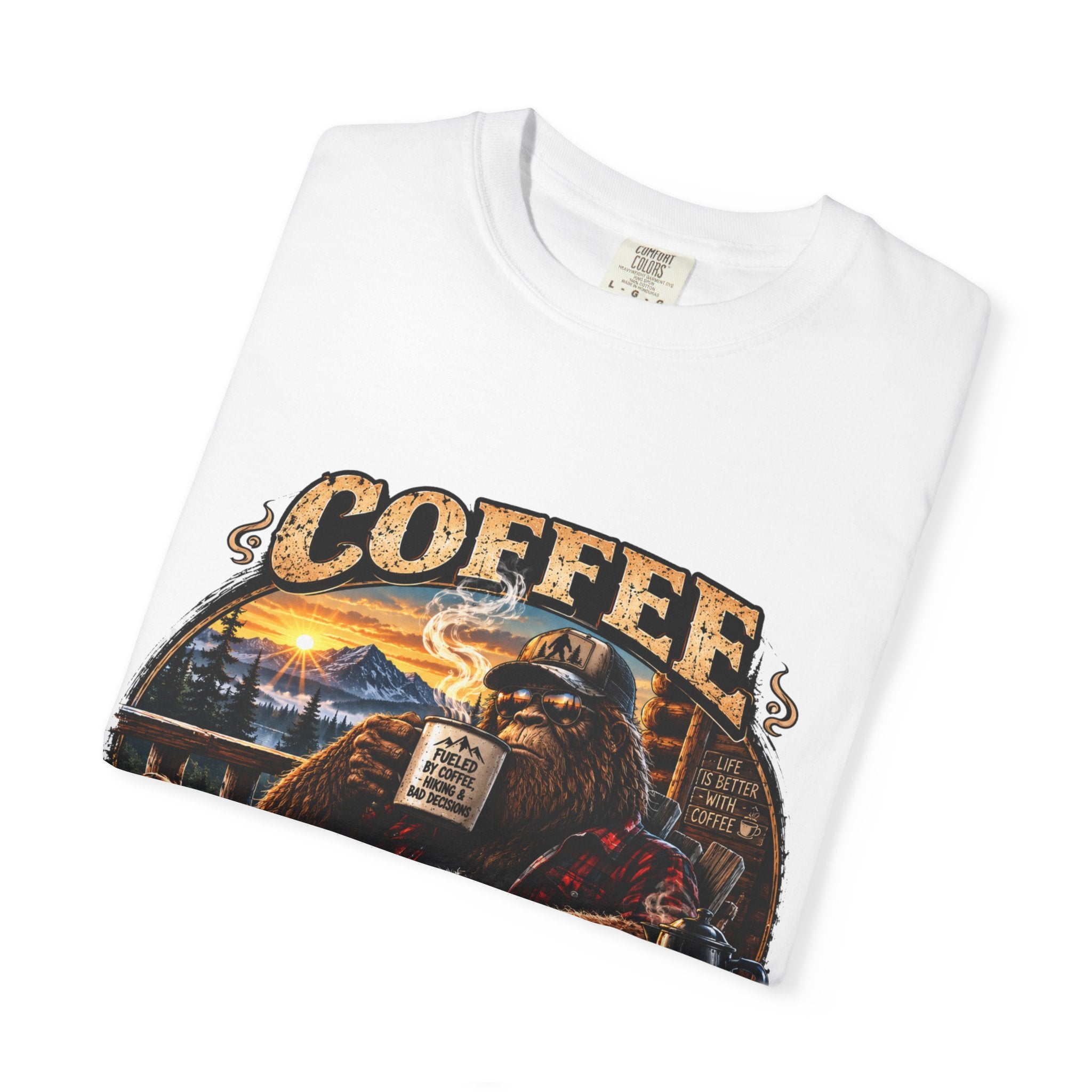 Coffee Like a Legend T-Shirt — Vintage Sasquatch Coffee Graphic Tee