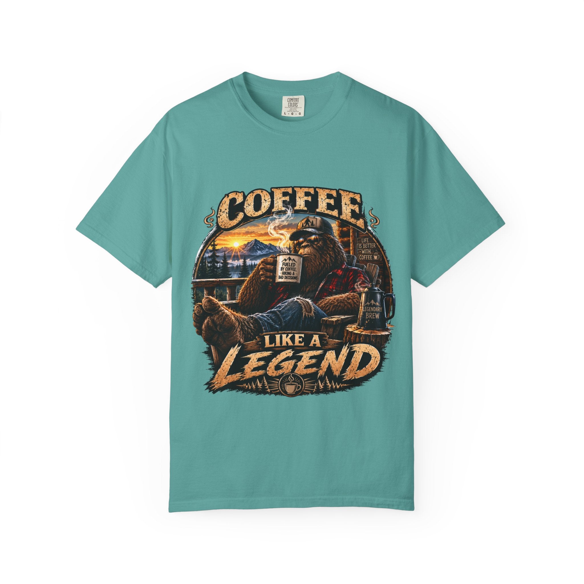 Coffee Like a Legend T-Shirt — Vintage Sasquatch Coffee Graphic Tee