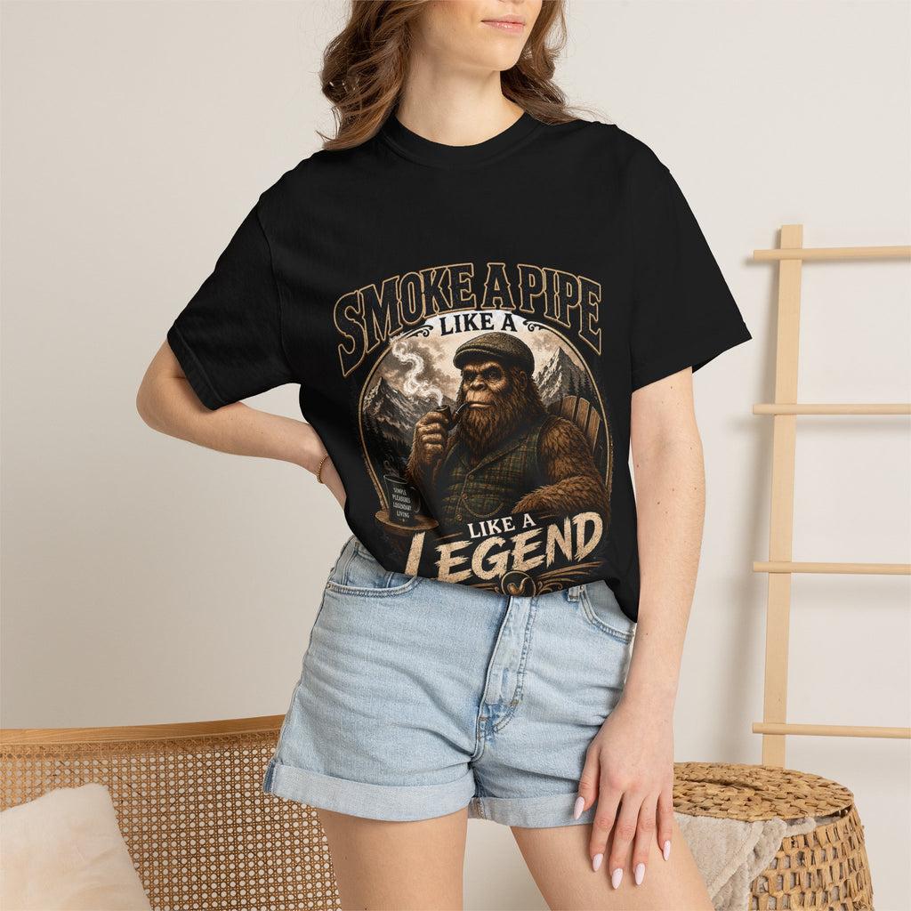 Pipe-Smoking Legend T-Shirt — Smoke a Pipe Like a Legend Vintage Graphic Tee