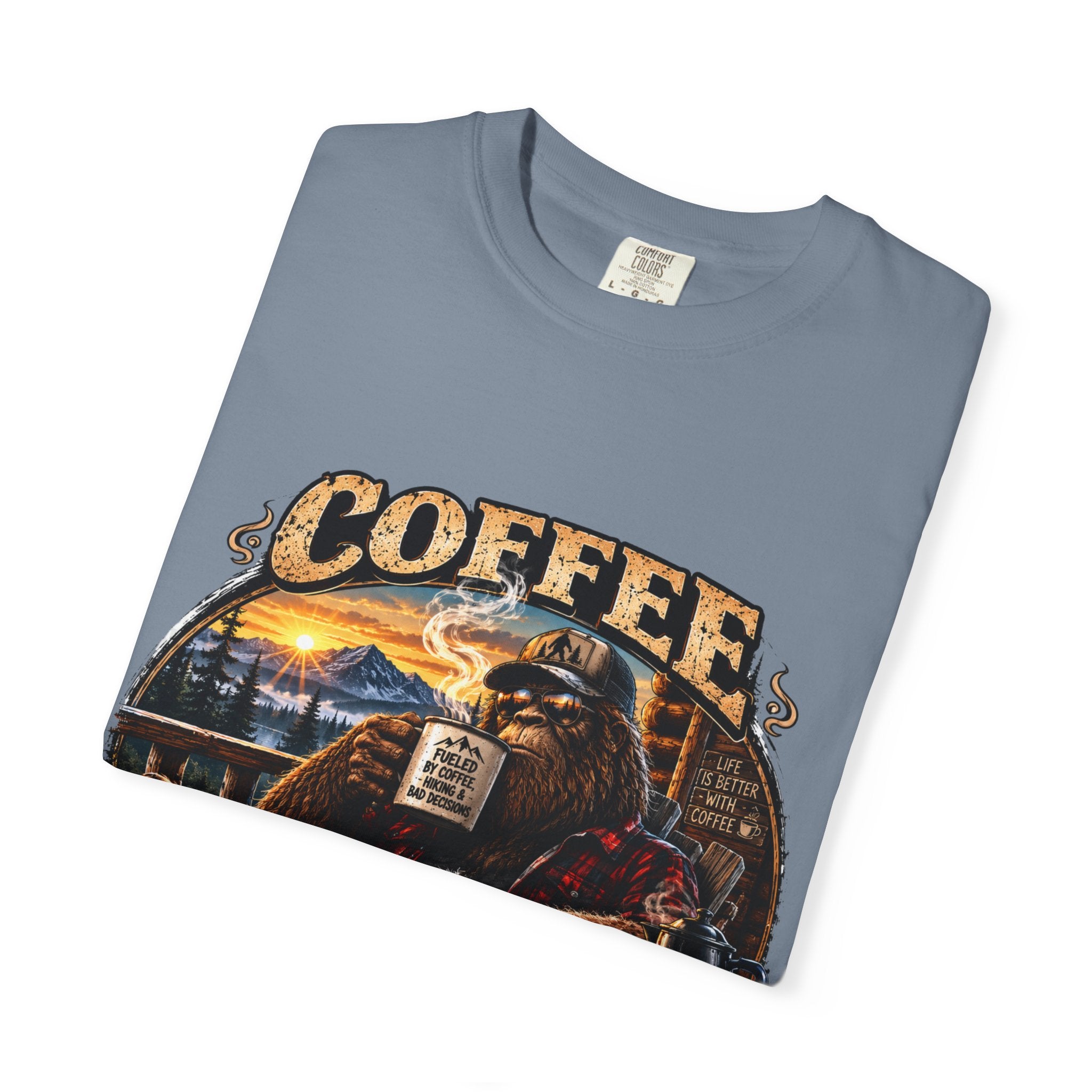 Coffee Like a Legend T-Shirt — Vintage Sasquatch Coffee Graphic Tee