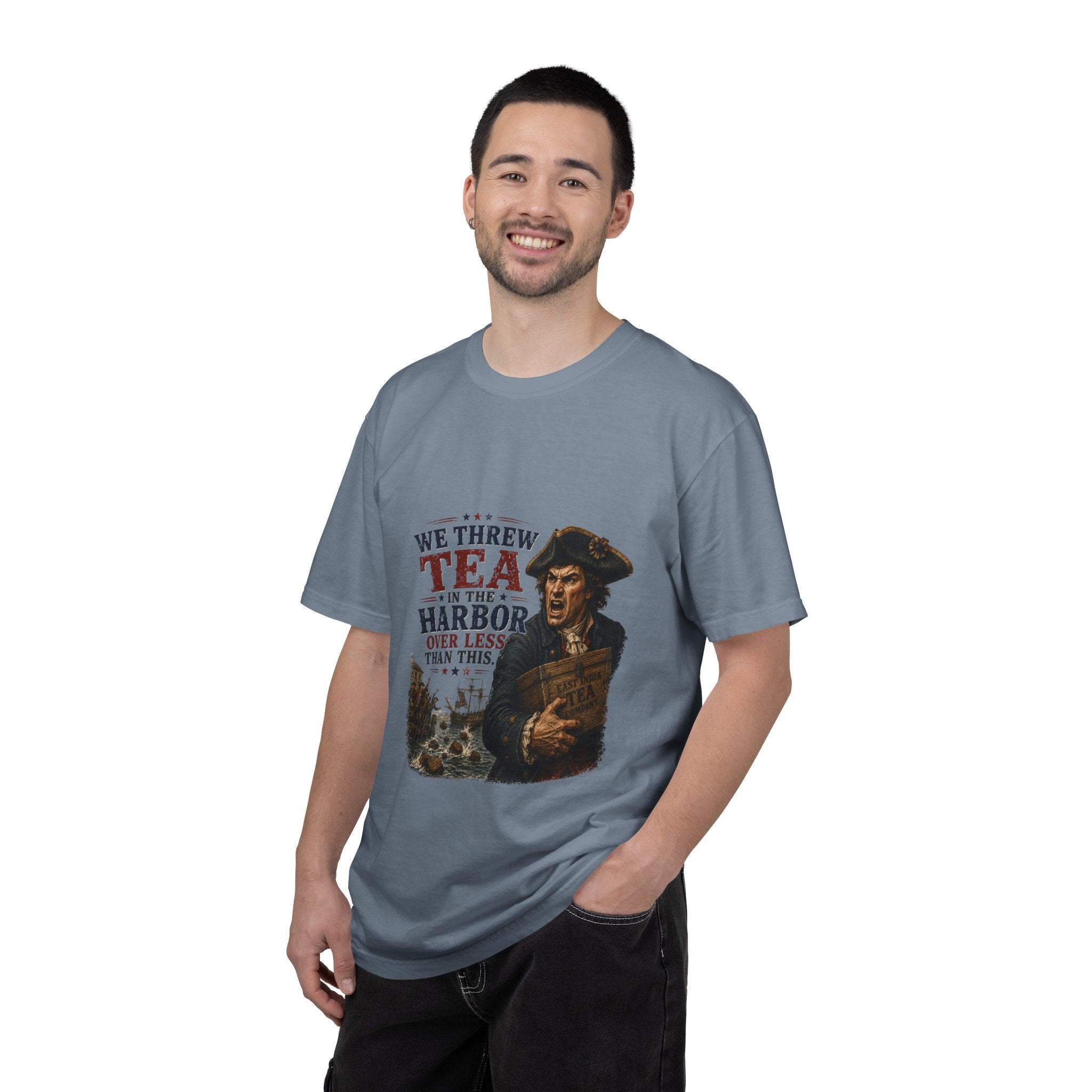 Tea in the Harbor T-Shirt — Vintage Revolutionary Boston Tea Party Graphic Tee