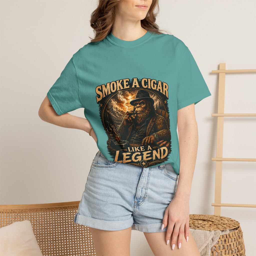 Smoke a Cigar Like a Legend T-Shirt — Vintage Cigar Lover Tee