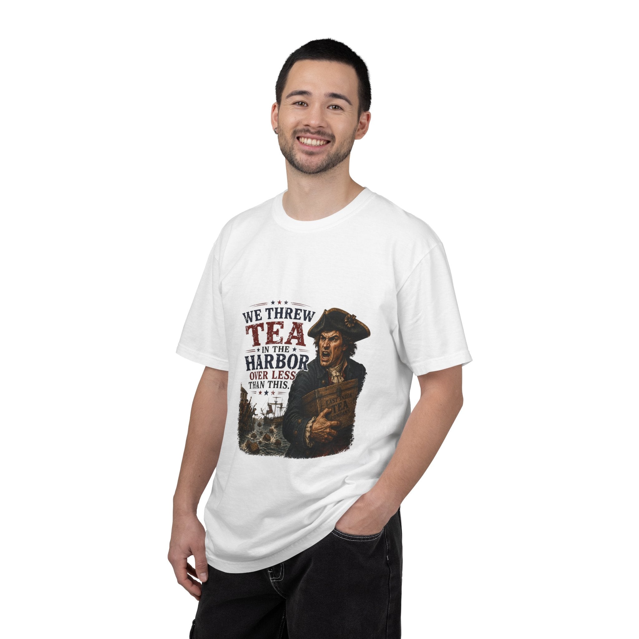 Tea in the Harbor T-Shirt — Vintage Revolutionary Boston Tea Party Graphic Tee
