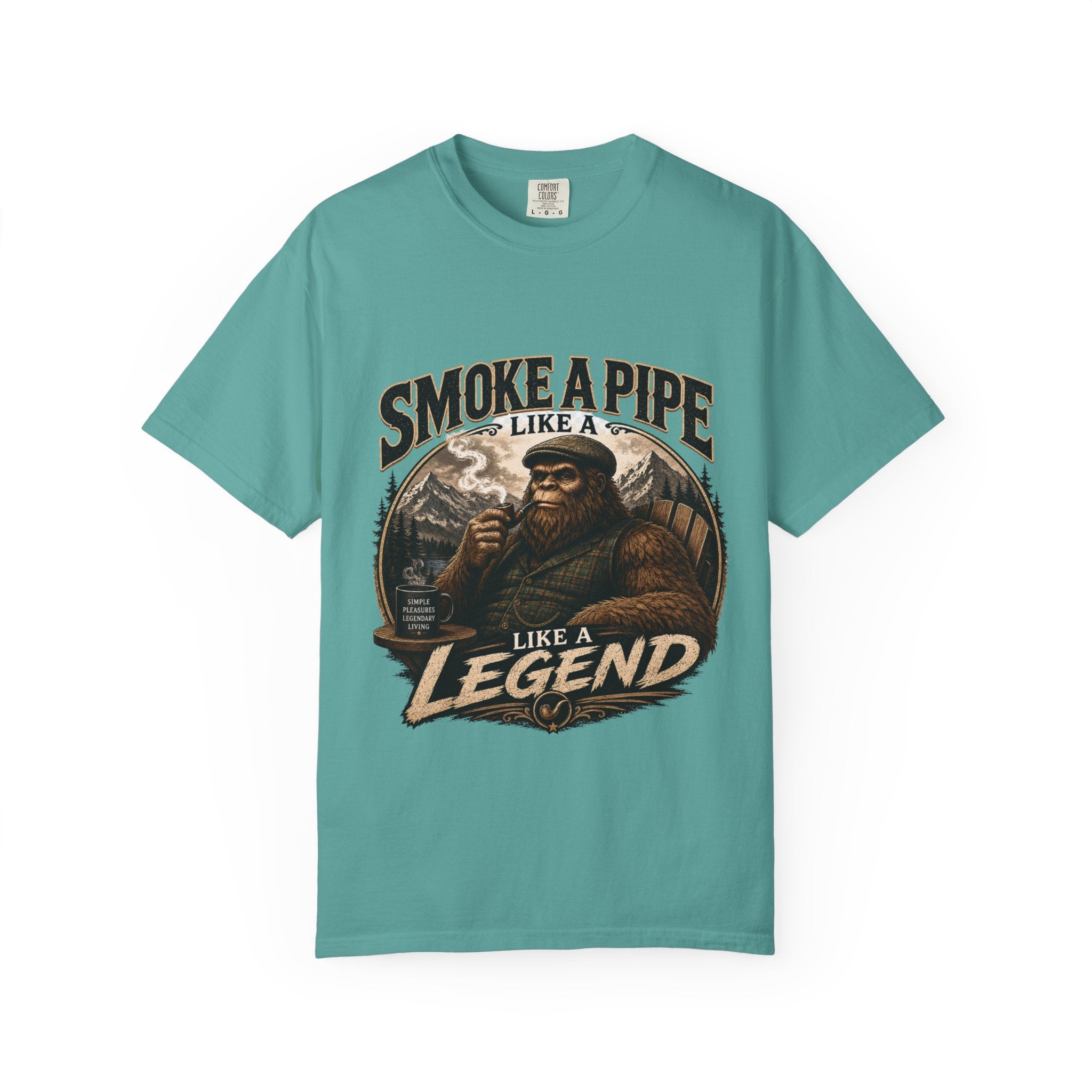 Pipe-Smoking Legend T-Shirt — Smoke a Pipe Like a Legend Vintage Graphic Tee