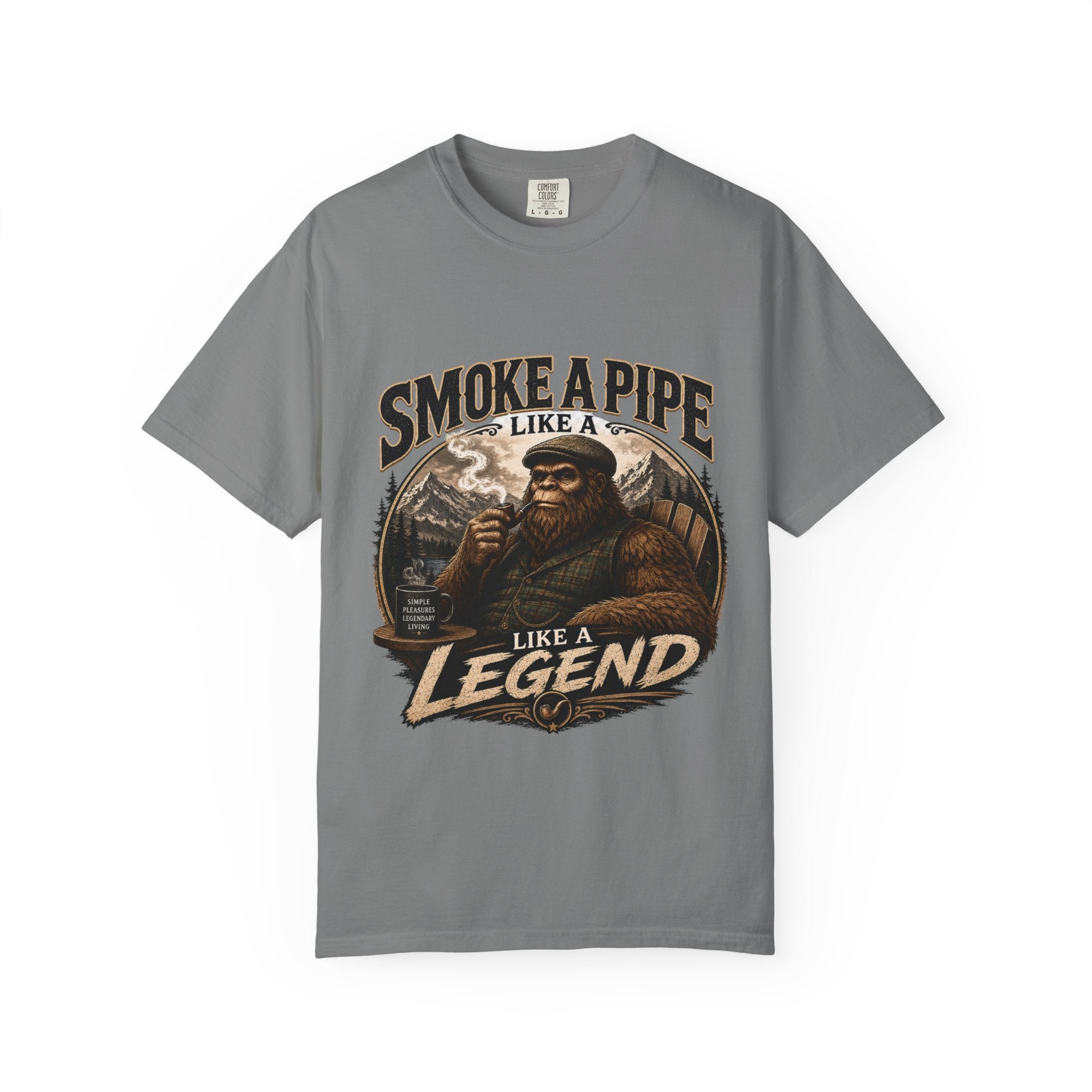 Pipe-Smoking Legend T-Shirt — Smoke a Pipe Like a Legend Vintage Graphic Tee