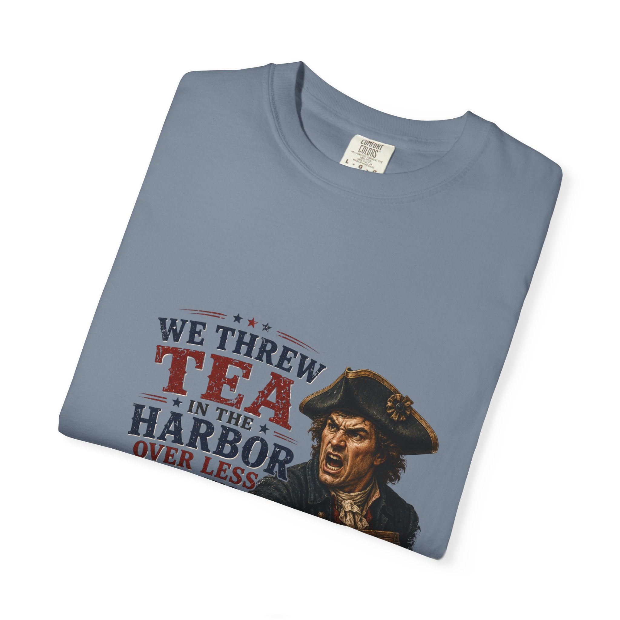 Tea in the Harbor T-Shirt — Vintage Revolutionary Boston Tea Party Graphic Tee