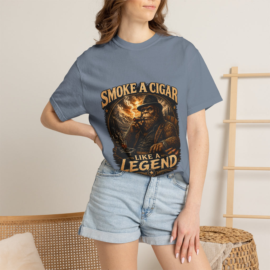 Smoke a Cigar Like a Legend T-Shirt — Vintage Cigar Lover Tee