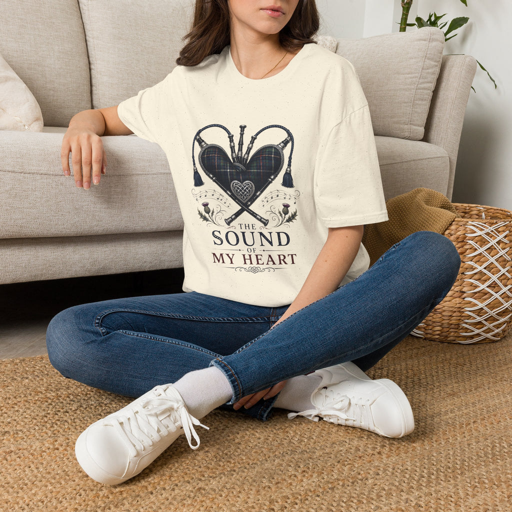Bagpipe Heart T-Shirt — “The Sound of My Heart” Scottish Music Tee